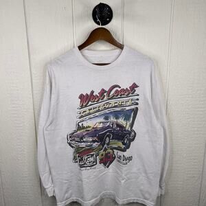 Y2K J. Galt West Coast California Classic Car Graphic Tee Size X-Large